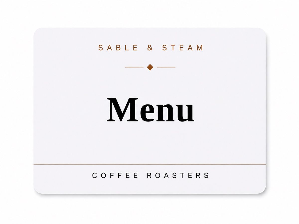 Table card with a tap tag