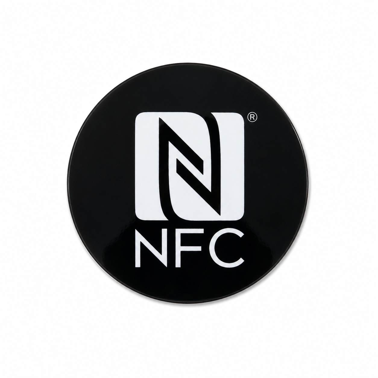 W2Taps Tap Tag — Black NFC sticker finish